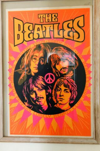 Vintage The Beatles Poster.  1970’s No Frame.