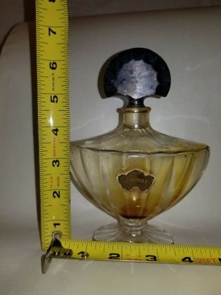 Stunning Vintage Guerlain Shalimar Baccarat Crystal Perfume Bottle