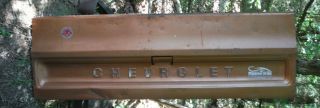 Vintage 1980 Chevrolet Tail Gate With Hinge Support Hardware
