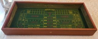 Vintage Crestline Las Vegas Nevada Gambling Craps Table Dice Game 36.  5x18.  5 "