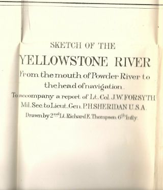 INDIAN WARS U.  S.  ARMY REPORT ON THE YELLOWSTONE RIVER EXPEDITION 1875 3