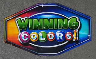 Igt Slot Machine Polygon Topper Insert Winning Colors
