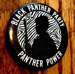 Vintage 1960s Vietnam Hippie Black Panther Party Civil Equal Rights Pinback