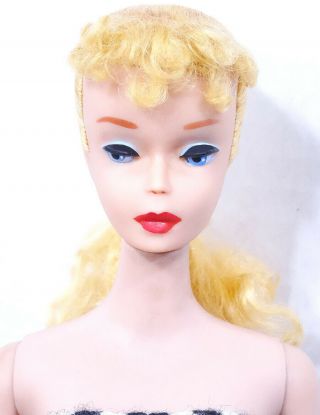Stunning Vintage 4 Blonde Ponytail Barbie Doll