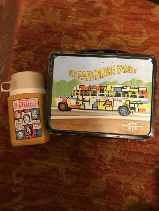 1971 Partridge Family Lunchbox W/ Thermos David Cassidy