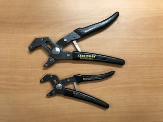 Vintage Craftsman Professional Robo Grip Pliers Set Made In Usa