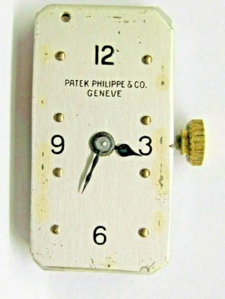 Antique Ladies Pre Owned Patek Philippe Geneve Silver Dial 21.  6 X 11.  5 Mm