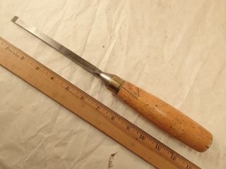 Antique S.  Tyzack & Son,  England,  3/8 " Mortise Chisel With Boxwood Handle