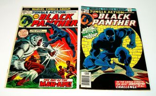 Jungle Action: Featuring The Black Panther 5,  9.  0 Vf/nm & 23 Vf/nm 9.  0