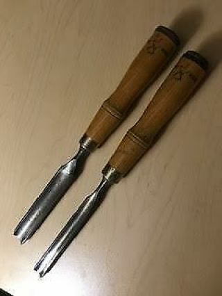 Two Buck Bros Vintage Carving Chisels