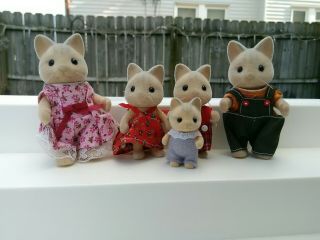 Calico Critters Sylvania Families Vintage Catwood Family Rare