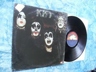 Rare Orig 1974 First Press - Kiss S/t Self Titled Lp In Shrink No Kissing Time