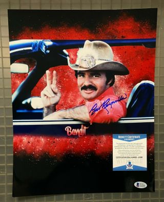 Burt Reynolds Signed 11x14 Smokey & The Bandit Photo Auto Bas Witnessed