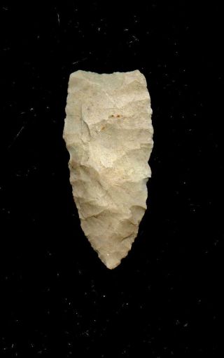 Indian Artifacts - Unfluted Clovis Point - Arrowhead