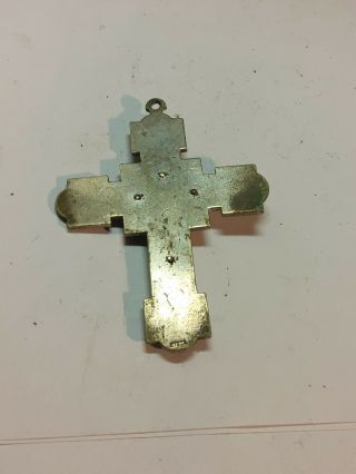 Rare Antique Catholic Crucifix Cross about 3 in x 2 in 3