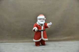 Antique German Porcelain Bisque Doll Santa Claus With Suit From Limbach