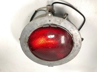 Vintage Wc Hayes Red Railroad Train Crossing Signal Light