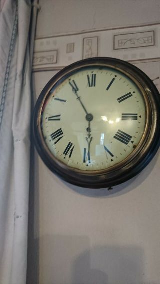 A Fine Antique Convex Dial Fusee Wall Clock