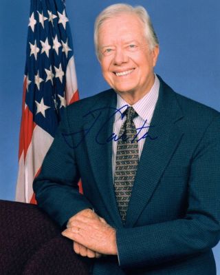 Jimmy Carter Signed Autographed 8x10 Photo President Of The United States Vd