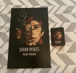 Shawn Mendes The Tour Vip Autographed Signed Poster & Tour Passport