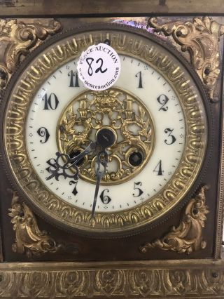 Antique French Mantle Clock RARE & 3