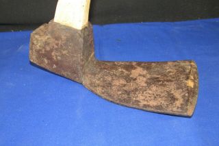 Vintage Lumber Adze Spike Logging Hewing Tool Head,  Unmarked Estate Find 4.  5 " Cut