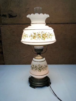 Vintage Hurricane Quoizel Lamp With Quoizel 24” Tall 1978 Gone With The Wind