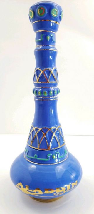 Vintage Aladdin Resort Casino Las Vegas - Limited Edition Genie Bottle Blue