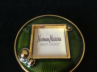 Jay Strongwater/neiman Marcus - Mini Picture Frame - Green Enamel