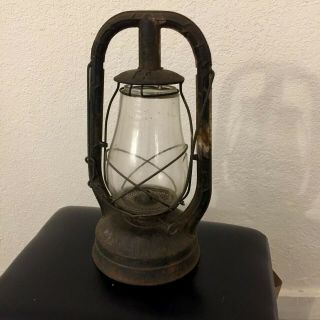 Vintage Antique Dietz Monarch Kerosene Oil Lantern Lamp Clear Dietz Globe