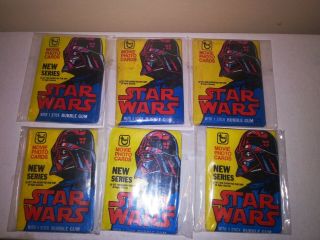 Star Wars Topps Red Series Two Wax Pack Right Out Of Wax Box 1977