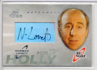 Red Dwarf Tv Series Autograph Trading Card From Futera - Norman Lovett As Holly