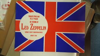 Led Zeppelin - Vintage Tour Handbill From 8/22/1970 Ft Worth Texas