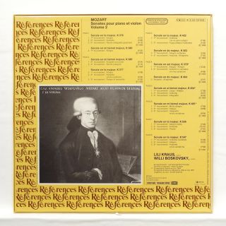 LILI KRAUS,  WILLI BOSKOVSKY - MOZART violin & piano vol.  2 EMI 4xLPs box NM 2