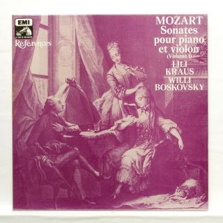 Lili Kraus,  Willi Boskovsky - Mozart Violin & Piano Vol.  1 Emi 4xlps Box Nm