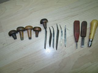 8 Vtg Engraving Tools Jewelers Gunsmith Machinist 6 E C Muller Restore & Use