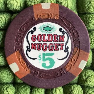 Golden Nugget Las Vegas Nevada $5 Casino Chip