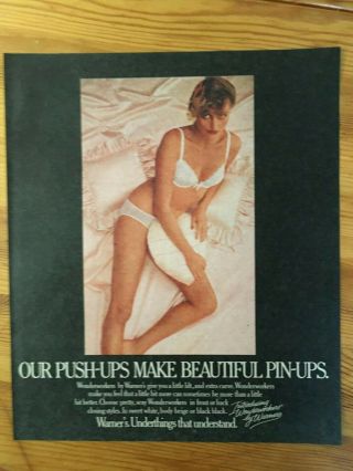 1977 Canadian Ad Canada Panties Bra Lingerie Warner 