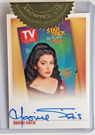 Star Trek Next Generation - Autograph Card Tva1 - Marina Sirtis - Deanna Troi
