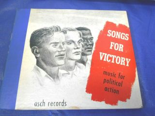 " Songs For Victory " Music For Political Action 78 Rpm Album Set Of 3 Records 19