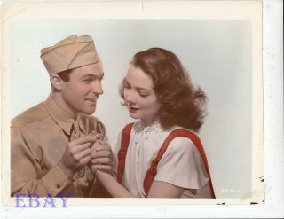 Gene Kelly Kathryn Grayson Thousands Cheer Vintage Photo Hand Tinted Color