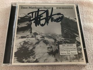 Dave Matthews Band Live At Red Rocks 8.  15.  95 Signed Cd Autographed
