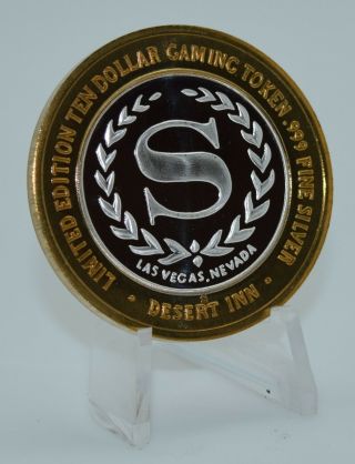 Silver Strike -.  999 Fine Silver Sheraton Desert Inn Casino Las Vegas Nv 1995