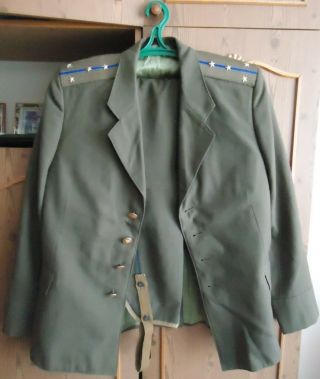 Vintage Russian Soviet Kgb Military Officer Uniform Jacket Ussr Army Cccp Tunic