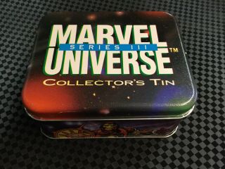 Marvel Universe Series 3 Card Set W/ Collector Tin,  200 Cards In Tin