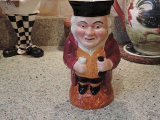 Vintage Toby Jug Shorter & Son England Hand Painted 8 "