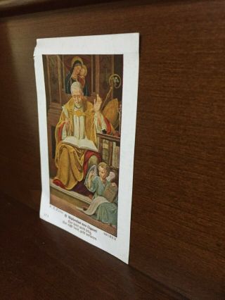 RARE Vintage Catholic St.  Alphonse Liguori Holy Card Germany 2