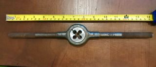 Vintage Gtd Greenfield Tool No.  1753 Die Handle Wrench For 1.  5 " Die 14 " Long Usa