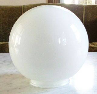 Vintage Mcm Hollywood Regency Lightolier White Replacement Glass Ball Orb Globe