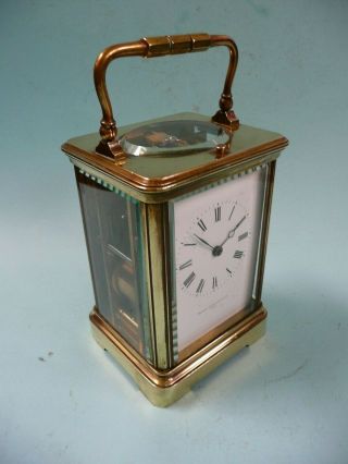19th Century 8 Day Repeating French Carriage Clock. . .  Ref.  1978